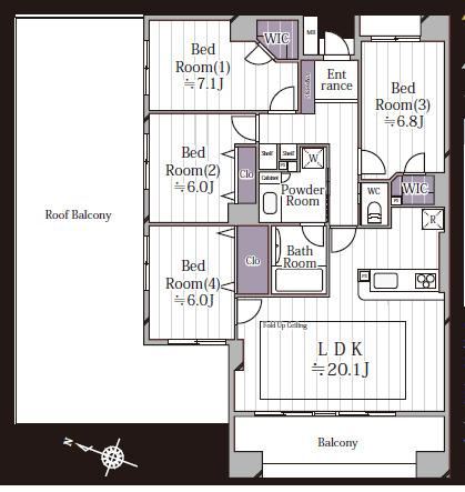 4LDK apartment in Funabashi, Chiba - Photo 1