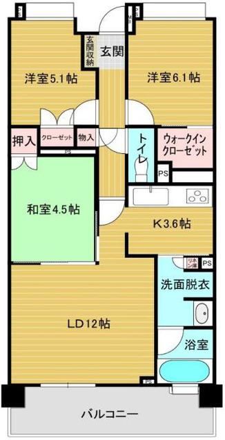 3LDK apartment in Funabashi, Chiba - Photo 1