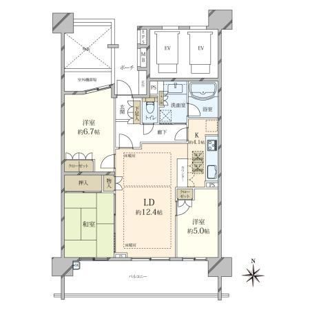 3LDK apartment in Kita Ward, Saitama - Photo 1