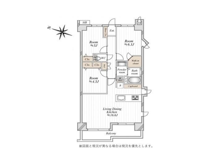 3LDK apartment in Kita Ward, Saitama - Photo 1