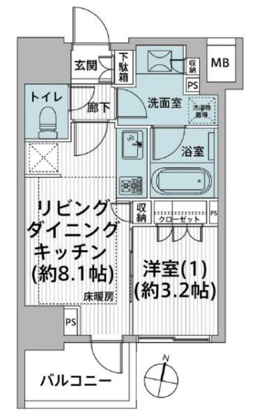 1LDK apartment in Omiya Ward, Saitama - Photo 1
