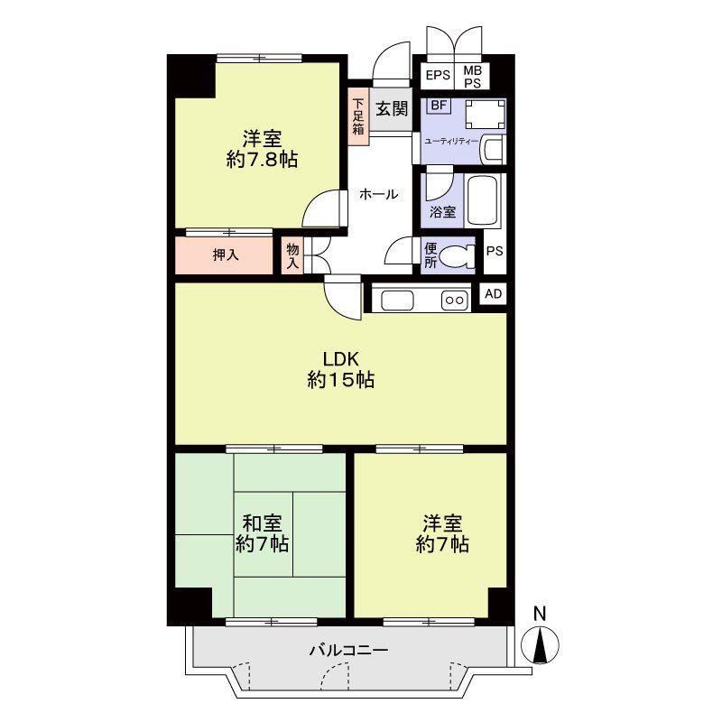 3LDK apartment in Suita, Osaka - Photo 1