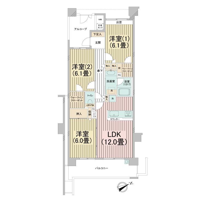 3LDK apartment in Yokosuka, Kanagawa - Photo 1
