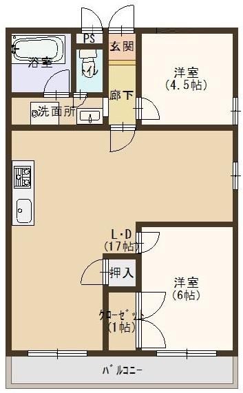 2LDK apartment in Kita Ward, Osaka - Photo 1