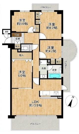 4LDK apartment in Hirakata, Osaka - Photo 1