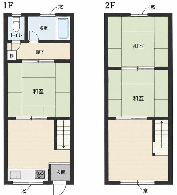 3DK house in Yao, Osaka - Photo 1