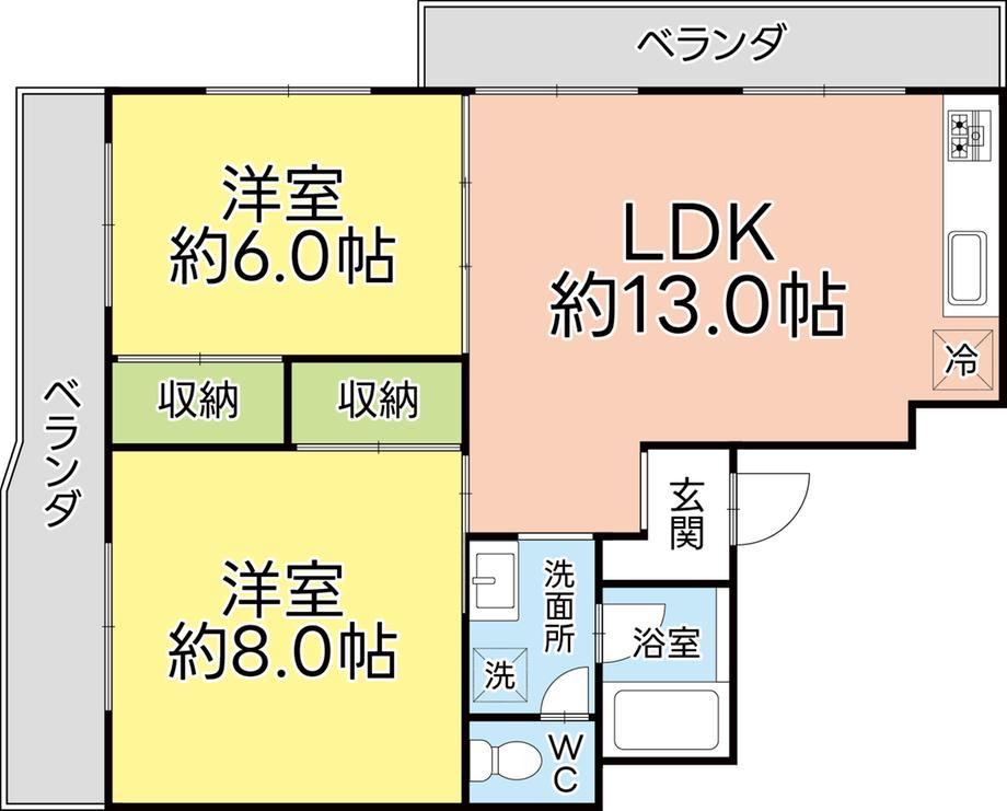 2LDK apartment in Aoi Ward, Shizuoka - Photo 1