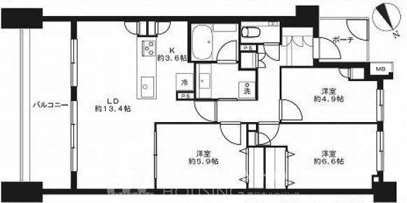 3LDK apartment in Aoba Ward, Yokohama, Kanagawa - Photo 1
