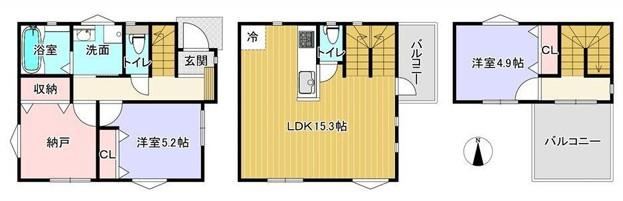 3LDK house in Mihara Ward, Sakai, Osaka - Photo 1