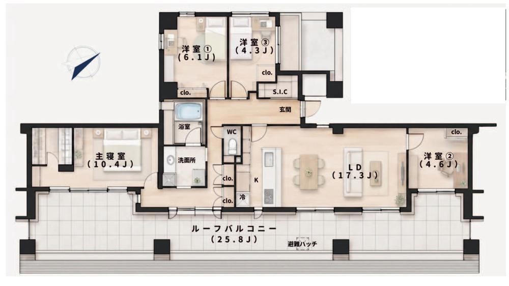 4LDK apartment in Kohoku Ward, Yokohama, Kanagawa - Photo 1