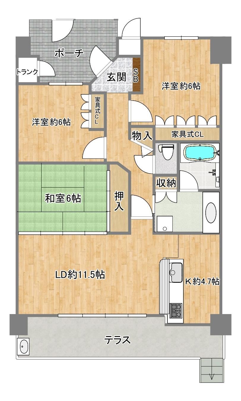 3LDK apartment in Hitachi, Ibaraki - Photo 1