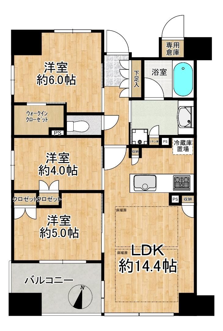 3LDK apartment in Tennoji Ward, Osaka - Photo 1