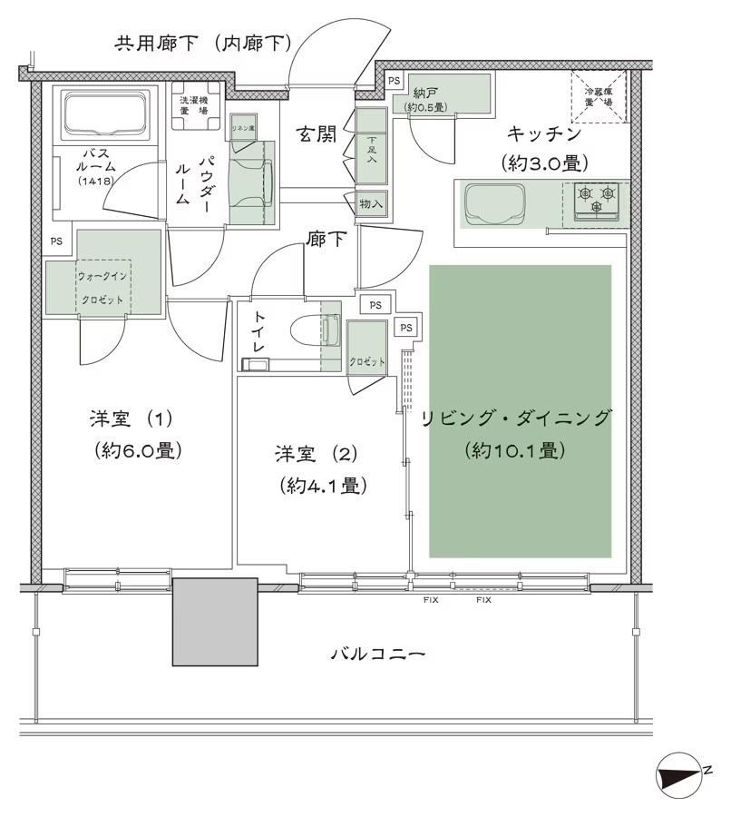 2LDK apartment in Koto Ward, Tokyo - Photo 1