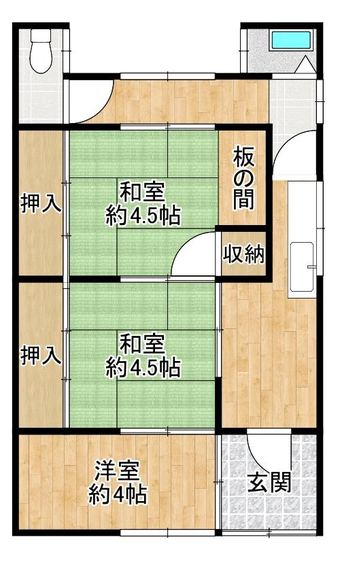 3DK house in Minamikawachi District