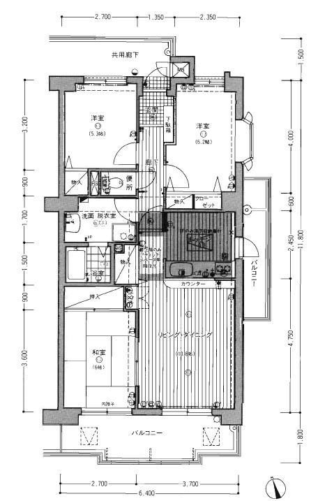 3LDK apartment in Tobata Ward, Kitakyushu, Fukuoka - Photo 1
