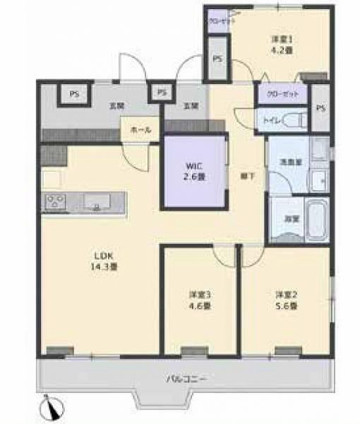 3LDK apartment in Shinjuku Ward, Tokyo - Photo 1