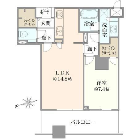 1LDK apartment in Chuo Ward, Osaka - Photo 1