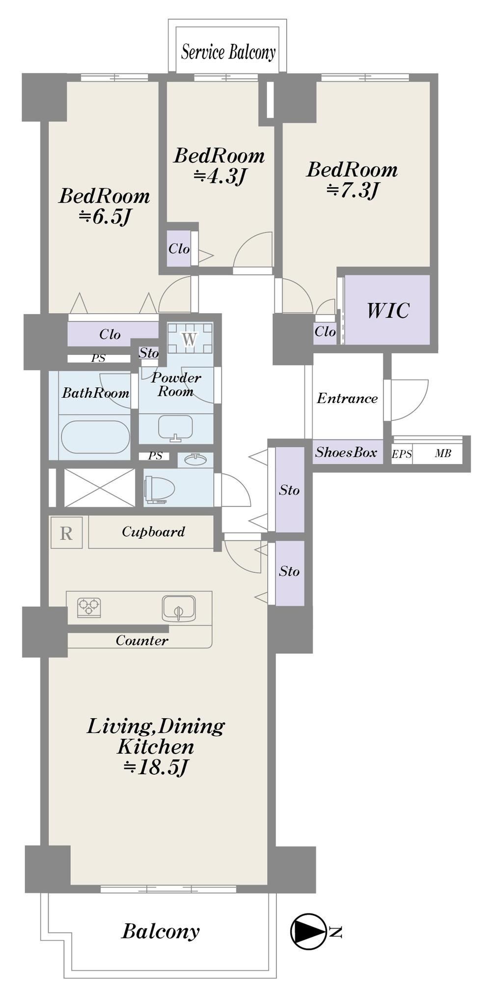 3LDK apartment in Shibuya Ward, Tokyo - Photo 1