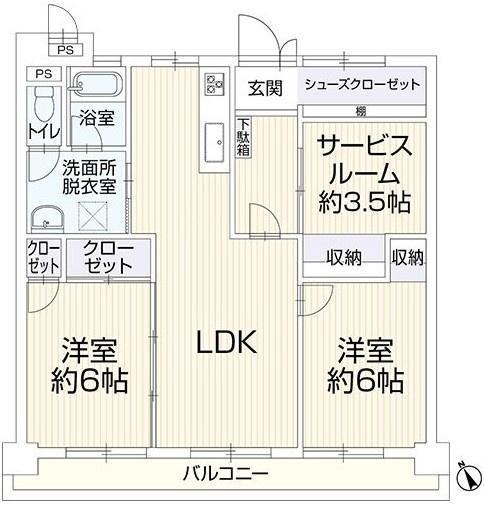 2LDK+S apartment in Minami Ward, Fukuoka - Photo 1