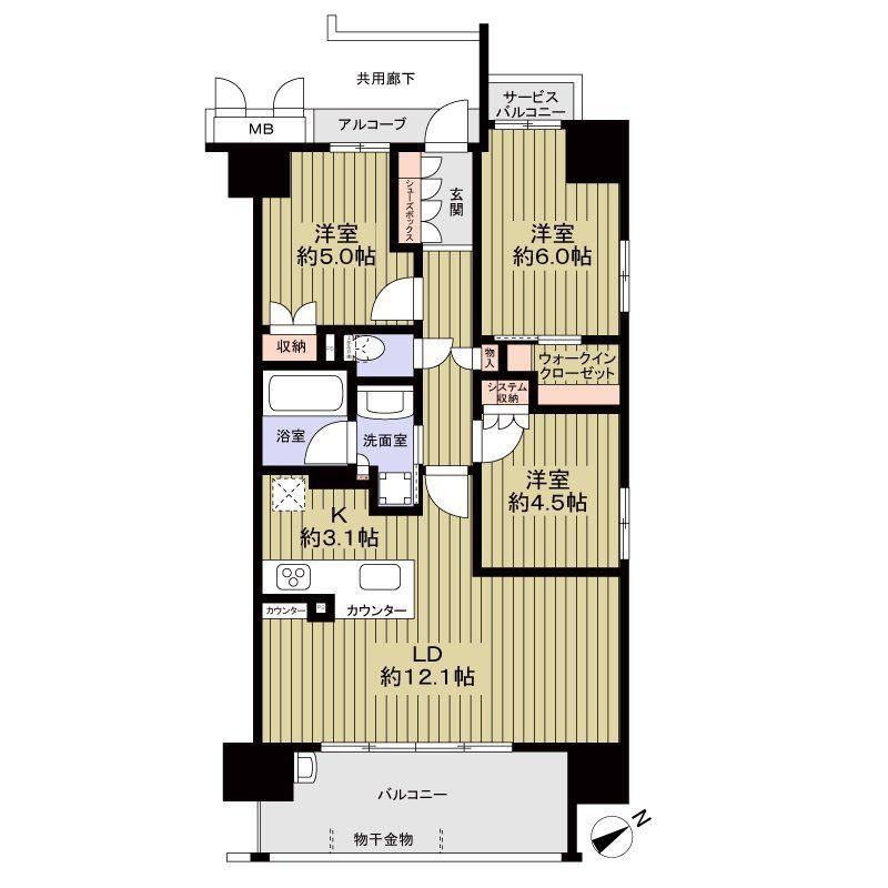 3LDK apartment in Nishiyodogawa Ward, Osaka - Photo 1