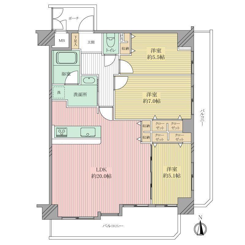 3LDK apartment in Naniwa Ward, Osaka - Photo 1