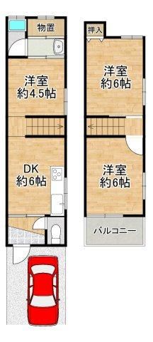 3DK house in Tsurumi Ward, Osaka - Photo 1