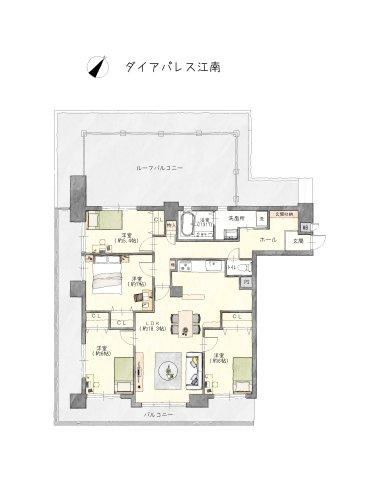 4LDK apartment in Konan, Aichi - Photo 1