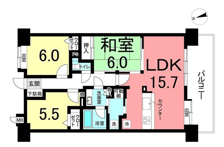 3LDK apartment in Kariya, Aichi - Photo 1