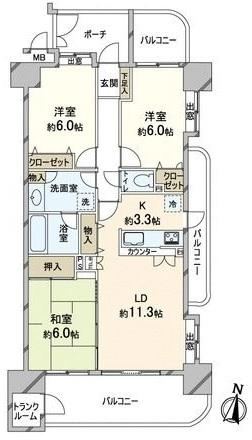 3LDK apartment in Chuo Ward, Fukuoka - Photo 1