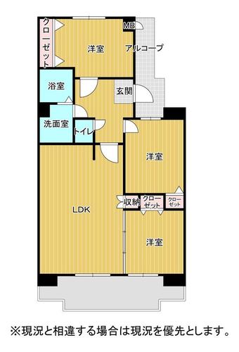 3LDK apartment in Tobata Ward, Kitakyushu