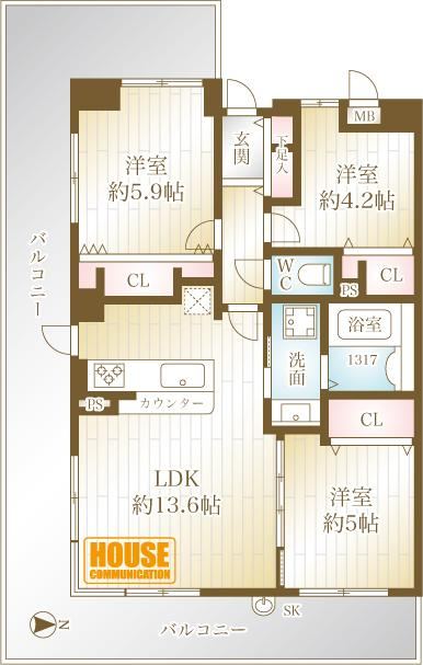 2LDK apartment in Kita Ward, Osaka - Photo 1