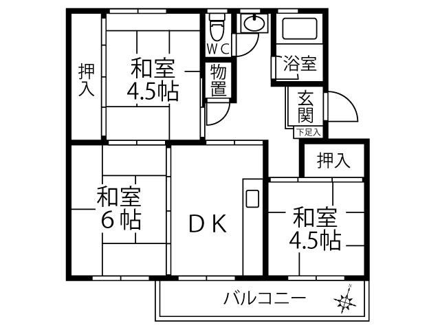 3DK apartment in Asahi Ward, Yokohama, Kanagawa - Photo 1