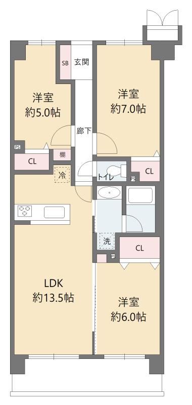 3LDK apartment in Adachi Ward, Tokyo - Photo 1