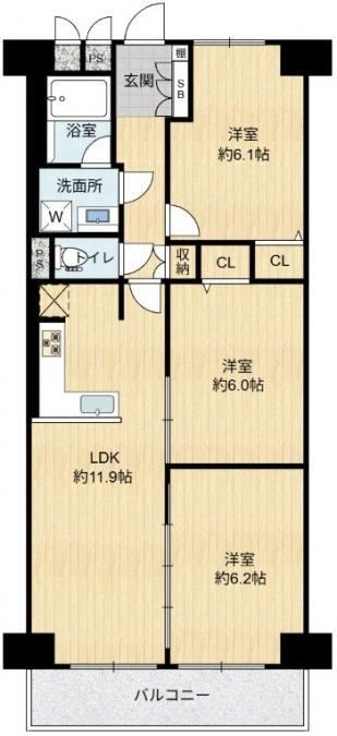 3LDK apartment in Joto Ward, Osaka - Photo 1