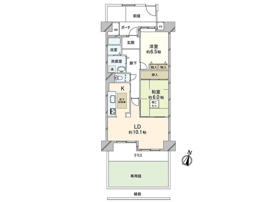 2LDK apartment in Minato Ward, Osaka - Photo 1