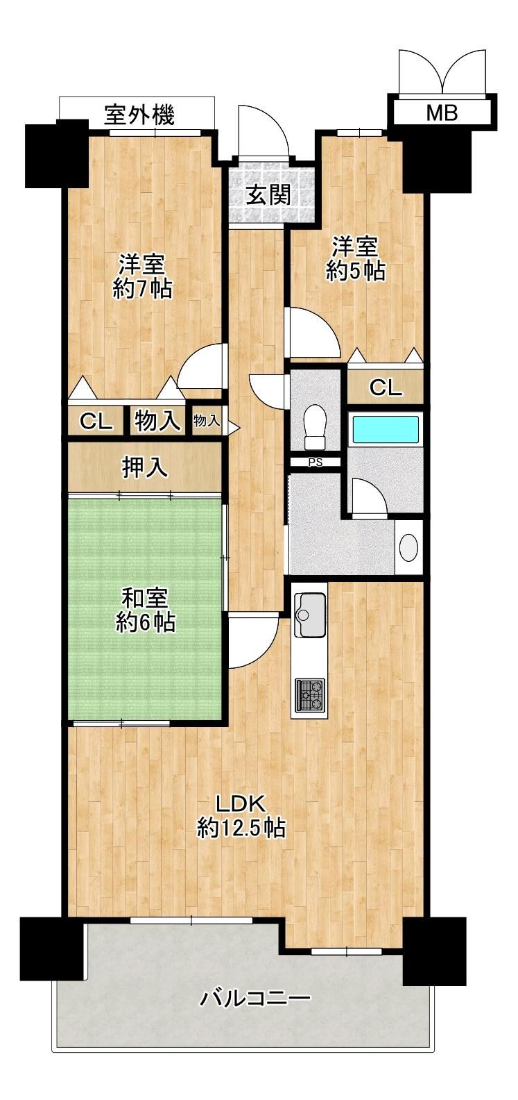 3LDK apartment in Kaizuka, Osaka - Photo 1