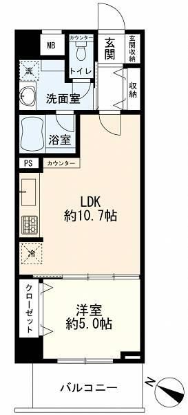 1LDK apartment in Meguro Ward, Tokyo - Photo 1