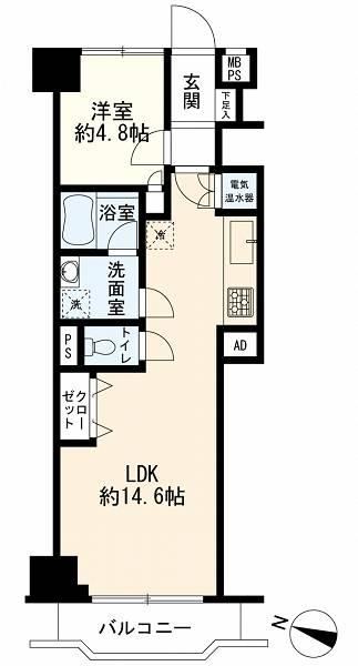 1LDK apartment in Meguro Ward, Tokyo - Photo 1