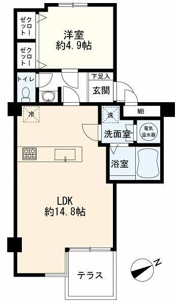 1LDK apartment in Meguro Ward, Tokyo - Photo 1