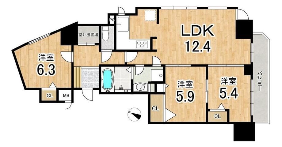 3LDK apartment in Showa Ward, Nagoya, Aichi - Photo 1