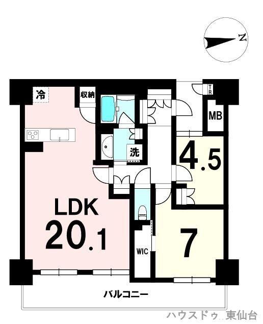 2LDK apartment in Taihaku Ward, Sendai, Miyagi - Photo 1