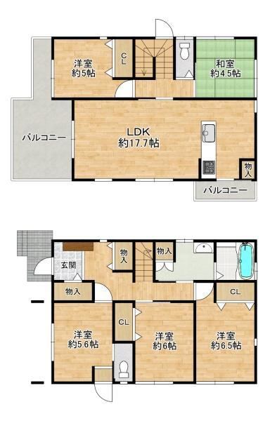 5LDK house in Katano, Osaka - Photo 1
