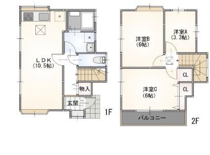 3LDK house in Kanagawa Ward, Yokohama, Kanagawa - Photo 1
