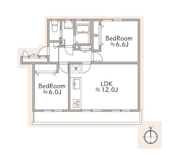 2LDK apartment in Midori Ward, Yokohama, Kanagawa - Photo 1