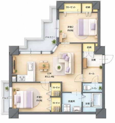 2LDK apartment in Minami Ward, Fukuoka - Photo 1