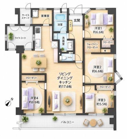 4LDK apartment in Chuo Ward, Fukuoka - Photo 1