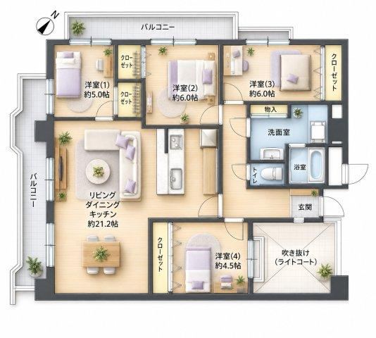 4LDK apartment in Iizuka, Fukuoka - Photo 1
