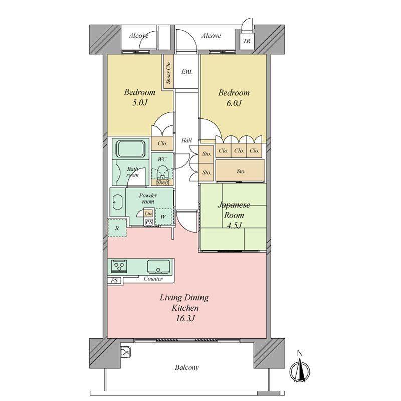 3LDK apartment in Higashiyodogawa Ward, Osaka - Photo 1