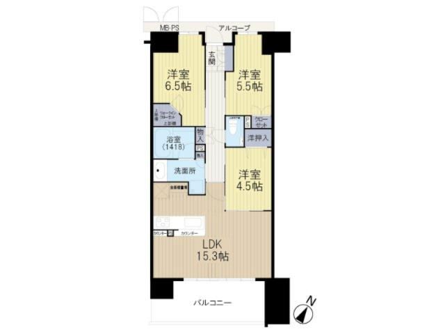 3LDK apartment in Chuo Ward, Kobe, Hyogo - Photo 1