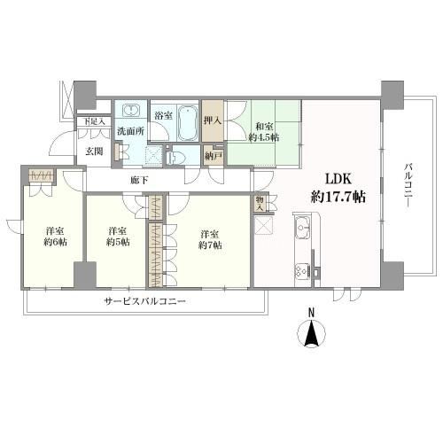 4LDK apartment in Takatsuki, Osaka - Photo 1